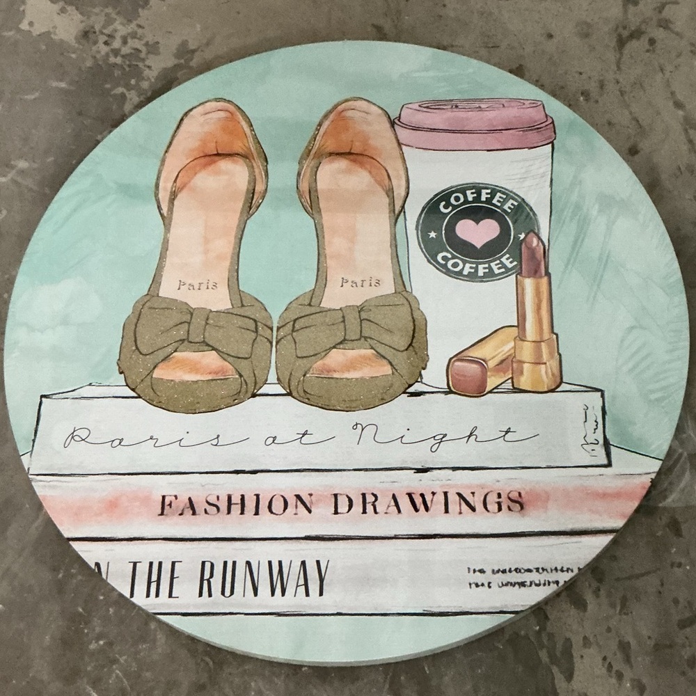 Bebe Parisian Chic Art - Green and Pink